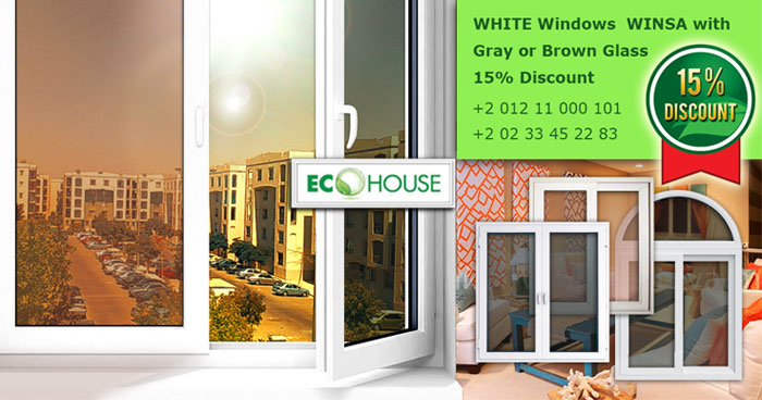Order WHITE Windows  WINSA with gray or brow glass  15% Discount
