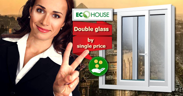 JANUARY offer: "DOUBLE GLASS BY SINGLE PRICE!"