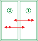 شباك جرار 2 درفة R
