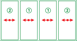 شباك جرار 4 درفة