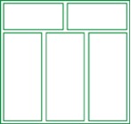 شباك 3 درفة +2 جزءعلوى