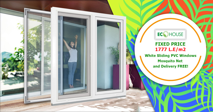 APRIL offer: "Fixed price for SLIDING ECO HOUSE WINDOWS"