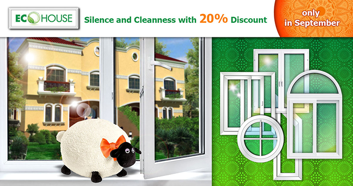 Ordering windows in SEPTEMBER in honor of Aid El Adha we give YOU 20% discount on white windows DECEUNINCK WINSA